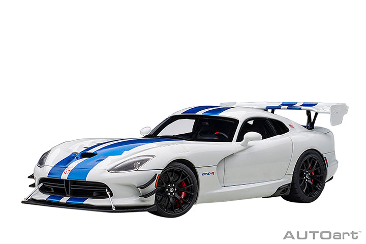 71731 DODGE VIPER GTS-R COMMEMORATIVE EDITION ACR 2017 (WHITE W/ PEARL BLUE STRIPES)