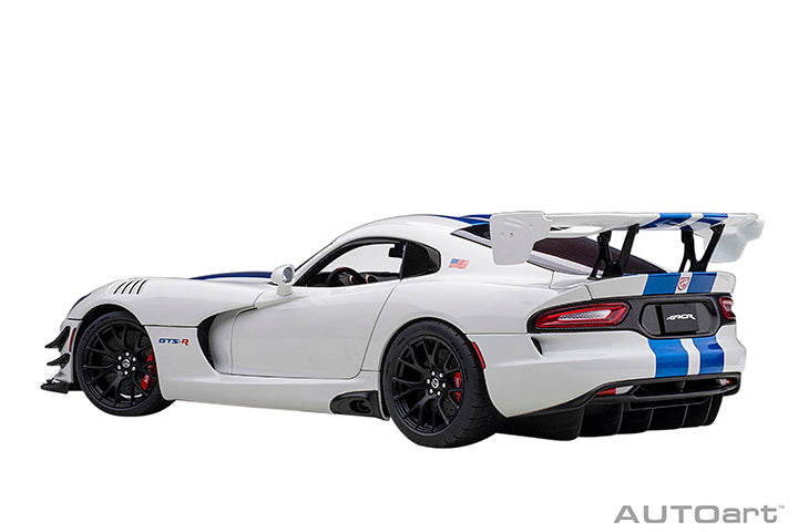 71731 DODGE VIPER GTS-R COMMEMORATIVE EDITION ACR 2017 (WHITE W/ PEARL BLUE STRIPES)