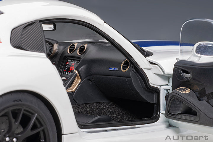 71731 DODGE VIPER GTS-R COMMEMORATIVE EDITION ACR 2017 (WHITE W/ PEARL BLUE STRIPES)