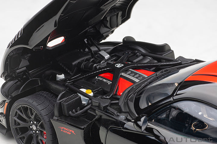 71732 DODGE VIPER 1:28 EDITION ACR 2017 (VENOM BLACK W/ RED STRIPES)