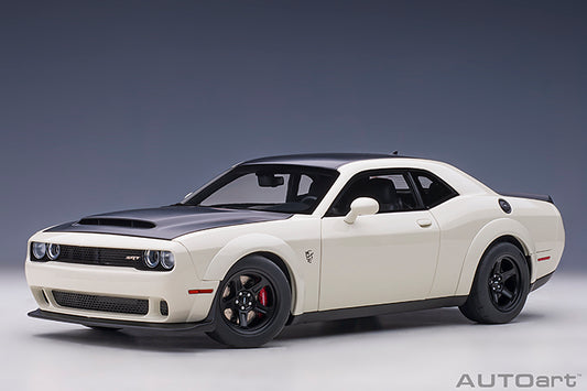 71746 DODGE CHALLENGER SRT DEMON (KNUCKLE WHITE/SATIN BLACK GRAPHIC PACKAGE)