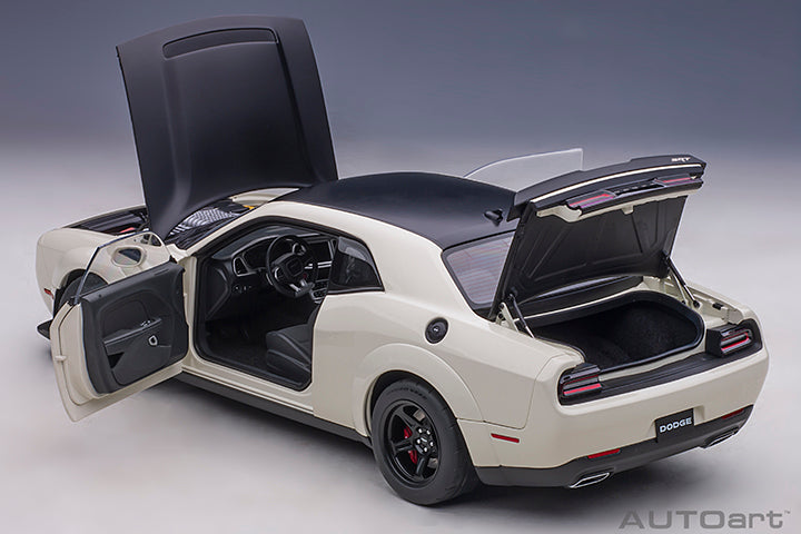 71746 DODGE CHALLENGER SRT DEMON (KNUCKLE WHITE/SATIN BLACK GRAPHIC PACKAGE)