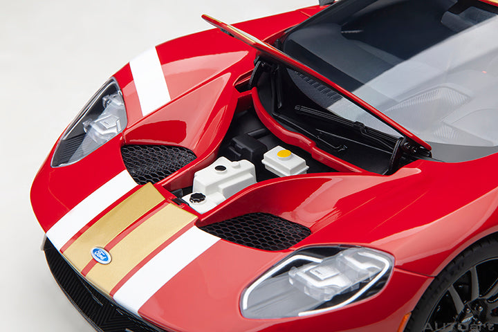72927 FORD GT HERITAGE EDITION ALAN MANN (RED W/ GOLD STRIPES)