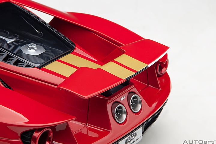 72927 FORD GT HERITAGE EDITION ALAN MANN (RED W/ GOLD STRIPES)