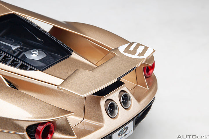 72928 FORD GT HERITAGE EDITION HOLMAN MOODY (GOLD W/ RED &amp; WHITE)