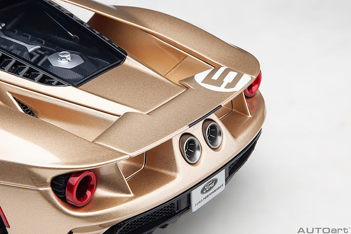 72928 FORD GT HERITAGE EDITION HOLMAN MOODY (GOLD W/ RED &amp; WHITE)