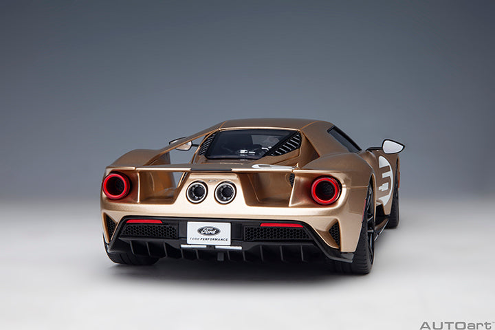 72928 FORD GT HERITAGE EDITION HOLMAN MOODY (GOLD W/ RED &amp; WHITE)