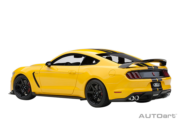 72932 FORD SHELBY GT-350R (TRIPLE YELLOW W/ BLACK STRIPES)