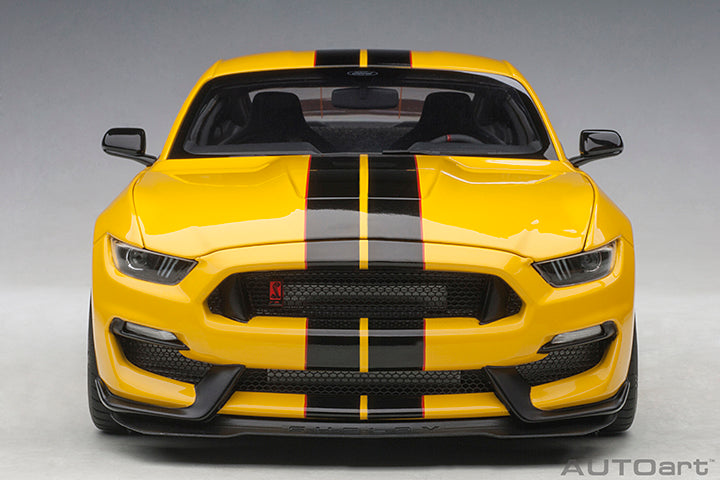 72932 FORD SHELBY GT-350R (TRIPLE YELLOW W/ BLACK STRIPES)