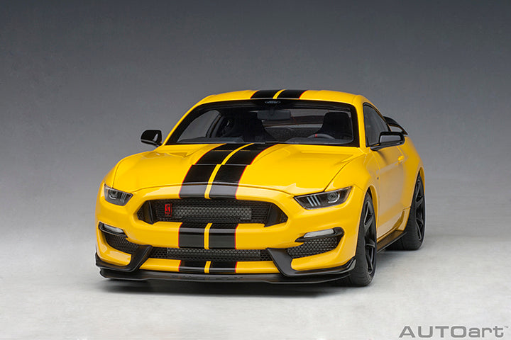 72932 FORD SHELBY GT-350R (TRIPLE YELLOW W/ BLACK STRIPES)