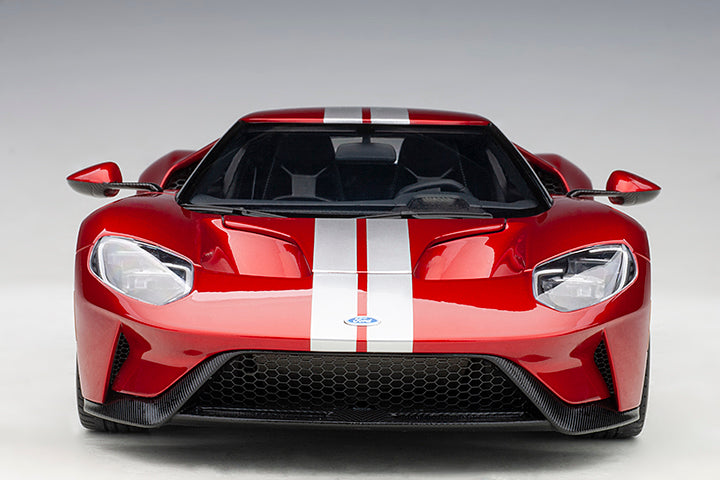 72943 FORD GT 2017 (LIQUID RED/SILVER STRIPES)