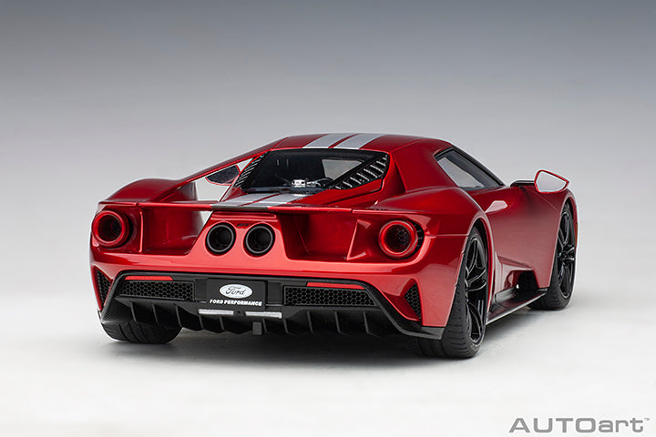 72943 FORD GT 2017 (LIQUID RED/SILVER STRIPES)