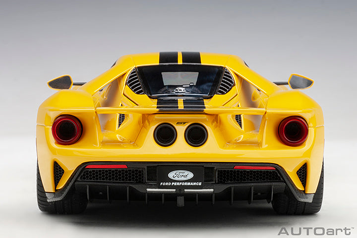 72944 FORD GT 2017 (TRIPLE YELLOW/BLACK STRIPES)