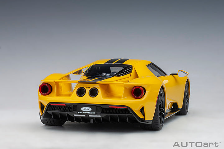72944 FORD GT 2017 (TRIPLE YELLOW/BLACK STRIPES)