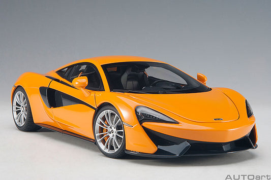 76044 1/18 McLAREN 570S (McLAREN ORANGE/SILVER WHEELS)
