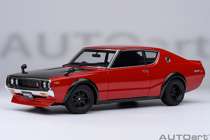 77479  "Online Exclusive"  NISSAN SKYLINE 2000 GT-R (KPGC110) TUNED VERSION  "CARBON BLACK BONNET" (RED)