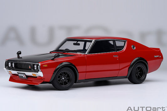 77479  "Online Exclusive"  NISSAN SKYLINE 2000 GT-R (KPGC110) TUNED VERSION  "CARBON BLACK BONNET" (RED)