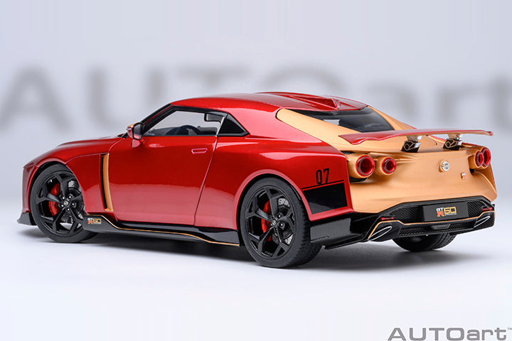 77514 NISSAN GT-R50 BY ITALDESIGN (METALLIC RED / GOLD)