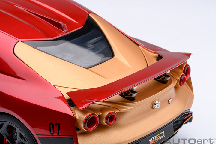 77514 NISSAN GT-R50 BY ITALDESIGN (METALLIC RED / GOLD)