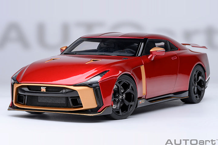 77514 NISSAN GT-R50 BY ITALDESIGN (METALLIC RED / GOLD)
