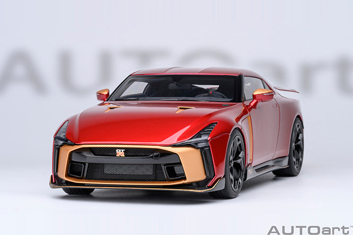 77514 NISSAN GT-R50 BY ITALDESIGN (METALLIC RED / GOLD)
