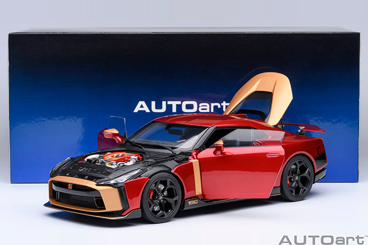 77514 NISSAN GT-R50 BY ITALDESIGN (METALLIC RED / GOLD)