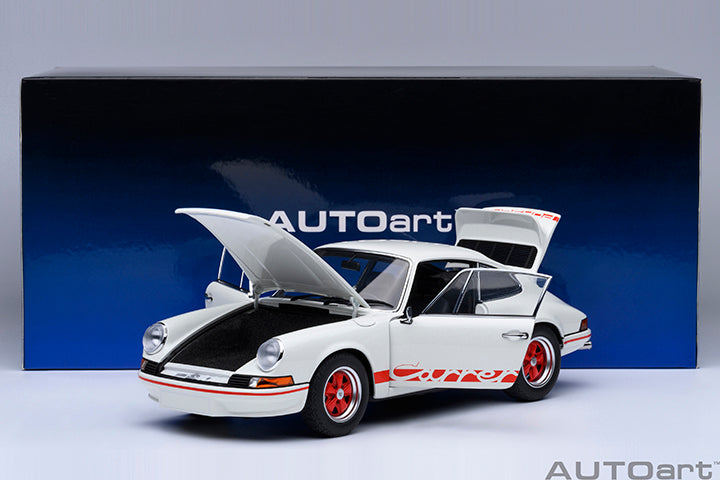 78030 PORSCHE 911 CARRERA 2.7 RS (GRAND PRIX WHITE/RED STRIPES)