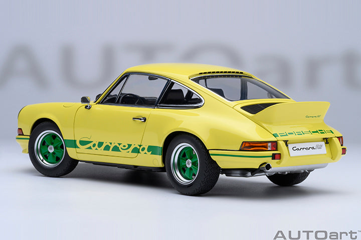78033 PORSCHE 911 CARRERA 2.7 RS (LIGHT YELLOW/GREEN STRIPES)