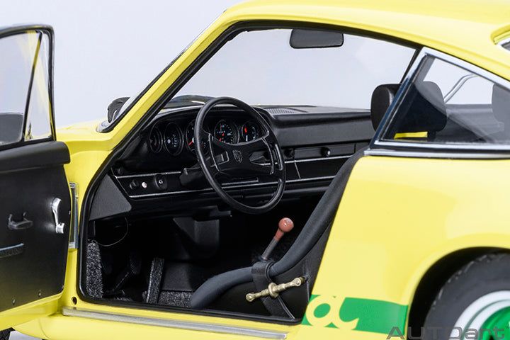 78033 PORSCHE 911 CARRERA 2.7 RS (LIGHT YELLOW/GREEN STRIPES)