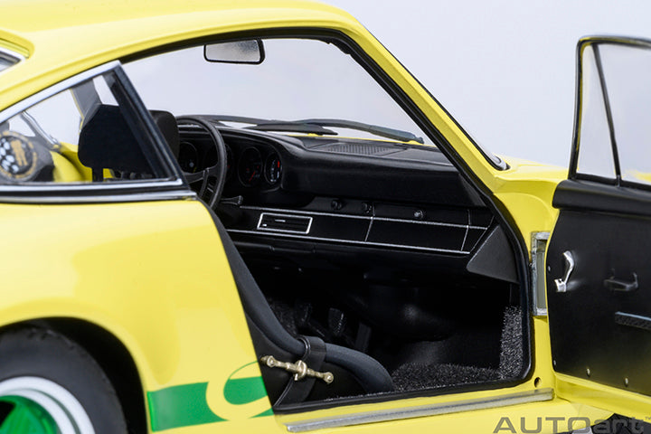 78033 PORSCHE 911 CARRERA 2.7 RS (LIGHT YELLOW/GREEN STRIPES)