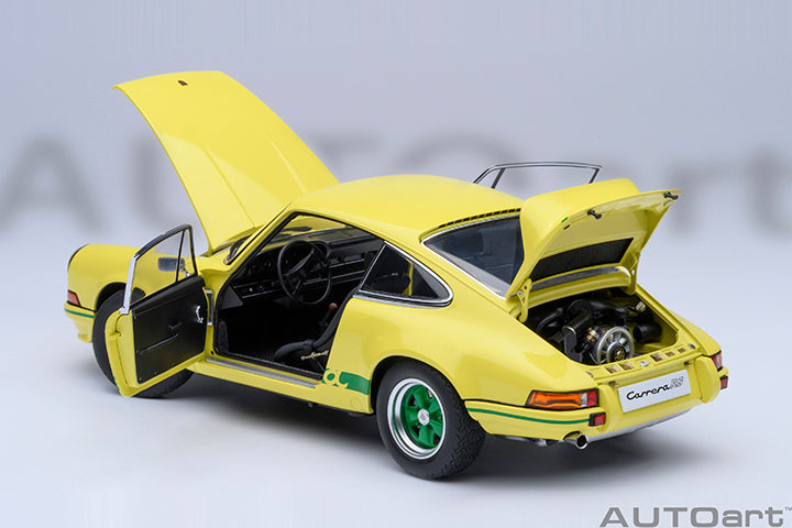 78033 PORSCHE 911 CARRERA 2.7 RS (LIGHT YELLOW/GREEN STRIPES)