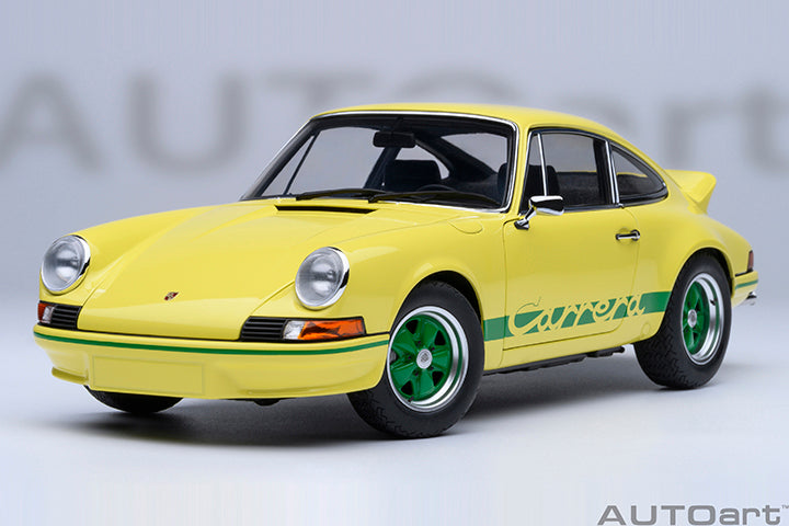 78033 PORSCHE 911 CARRERA 2.7 RS (LIGHT YELLOW/GREEN STRIPES)
