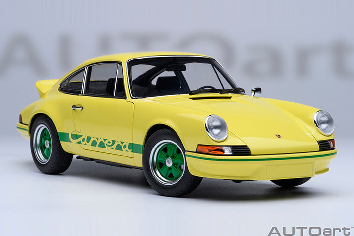 78033 PORSCHE 911 CARRERA 2.7 RS (LIGHT YELLOW/GREEN STRIPES)