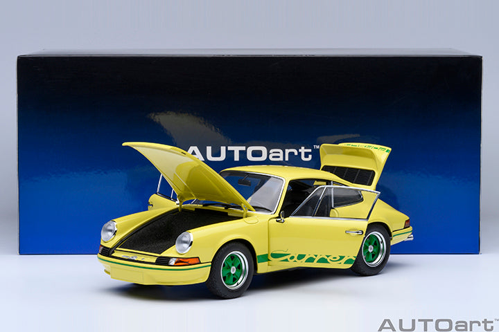 78033 PORSCHE 911 CARRERA 2.7 RS (LIGHT YELLOW/GREEN STRIPES)