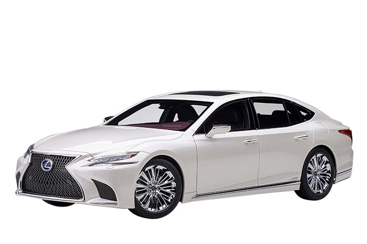 78866 LEXUS LS 500h (SONIC WHITE METALLIC/CRIMSON &amp; BLACK INTERIOR)
