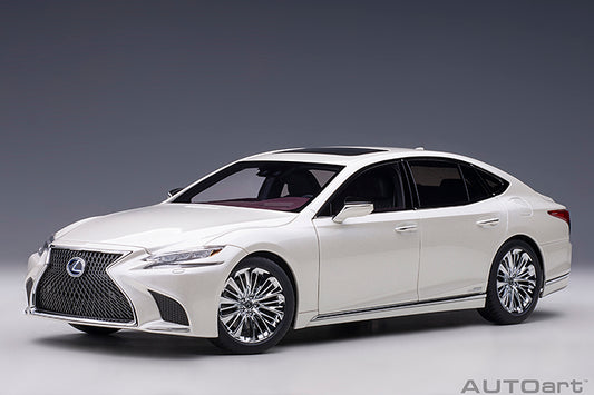 78866 LEXUS LS 500h (SONIC WHITE METALLIC/CRIMSON &amp; BLACK INTERIOR)