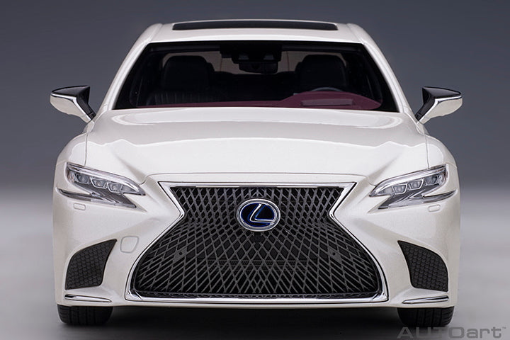 78866 LEXUS LS 500h (SONIC WHITE METALLIC/CRIMSON &amp; BLACK INTERIOR)