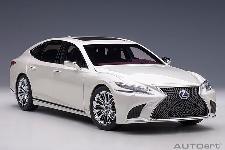 78866 LEXUS LS 500h (SONIC WHITE METALLIC/CRIMSON &amp; BLACK INTERIOR)