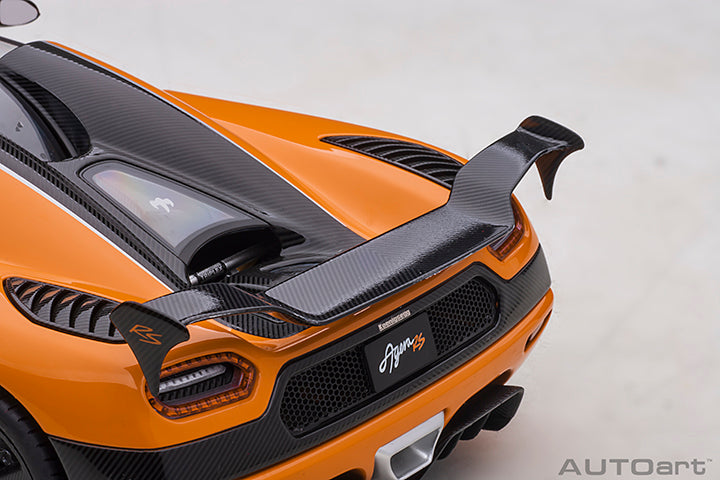 79023 KOENIGSEGG AGERA RS (CONE ORANGE/CARBON BLACK/BLACK ACCENTS)