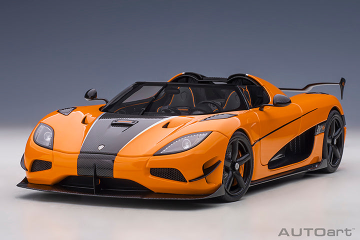 79023 KOENIGSEGG AGERA RS (CONE ORANGE/CARBON BLACK/BLACK ACCENTS)