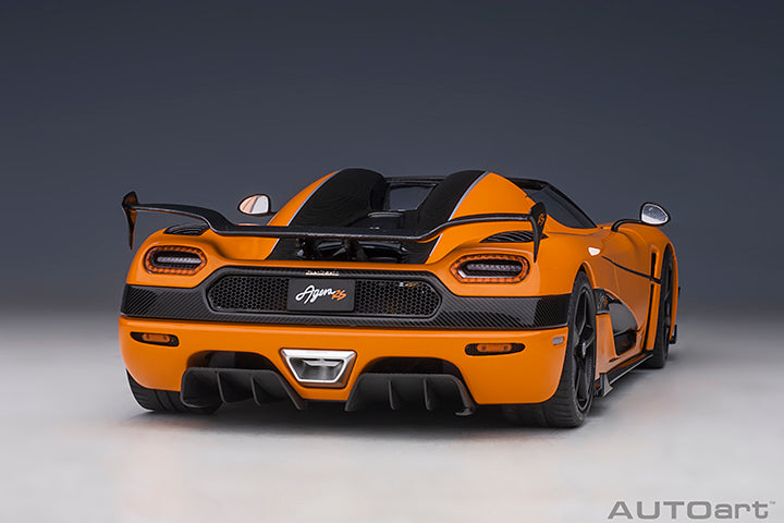 79023 KOENIGSEGG AGERA RS (CONE ORANGE/CARBON BLACK/BLACK ACCENTS)