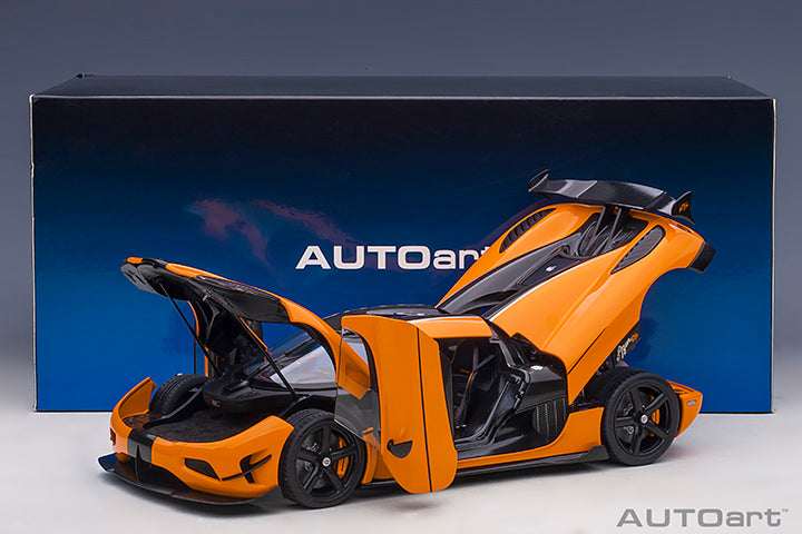 79023 KOENIGSEGG AGERA RS (CONE ORANGE/CARBON BLACK/BLACK ACCENTS)