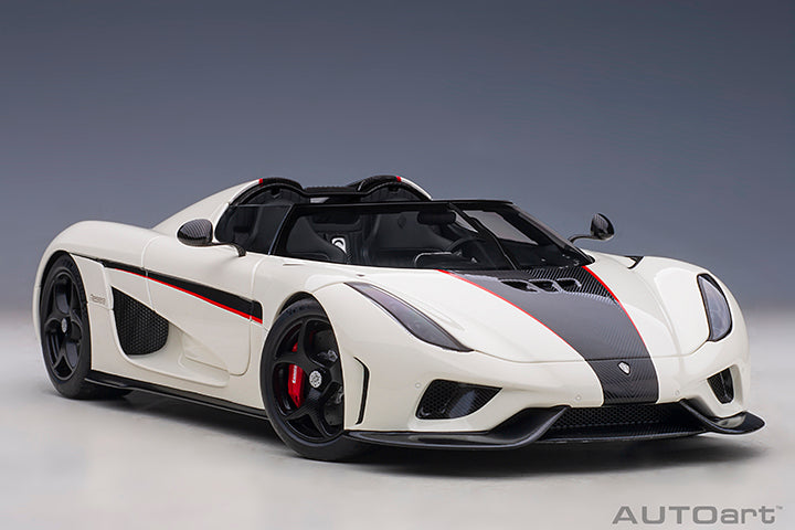 79027 KOENIGSEGG REGERA (WHITE/BLACK CARBON/RED ACCENTS)