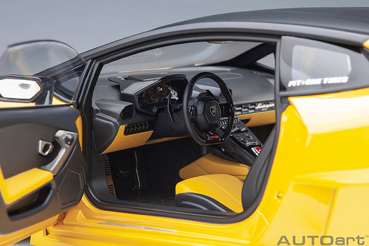79127 LIBERTY WALK LB SILHOUETTE WORKS HURACAN GT (METALLIC YELLOW)