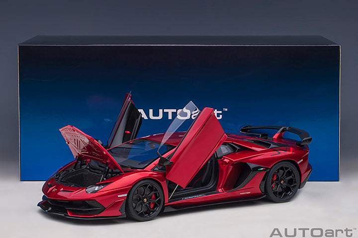 79177 LAMBORGHINI AVENTADOR SVJ (ROSSO EFESTO/METALLIC RED)