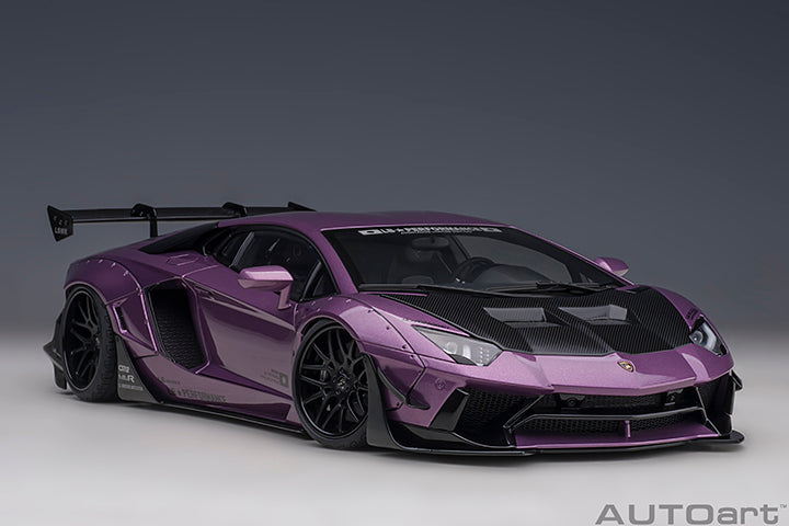 79242 LIBERTY WALK LB-WORKS LAMBORGHINI AVENTADOR LIMITED EDITION (VIOLA SE30/CARBON BONNET)