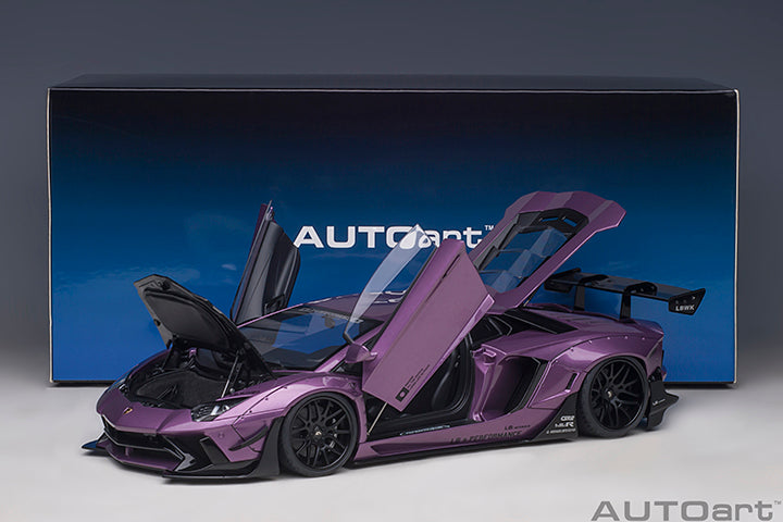 79242 LIBERTY WALK LB-WORKS LAMBORGHINI AVENTADOR LIMITED EDITION (VIOLA SE30/CARBON BONNET)