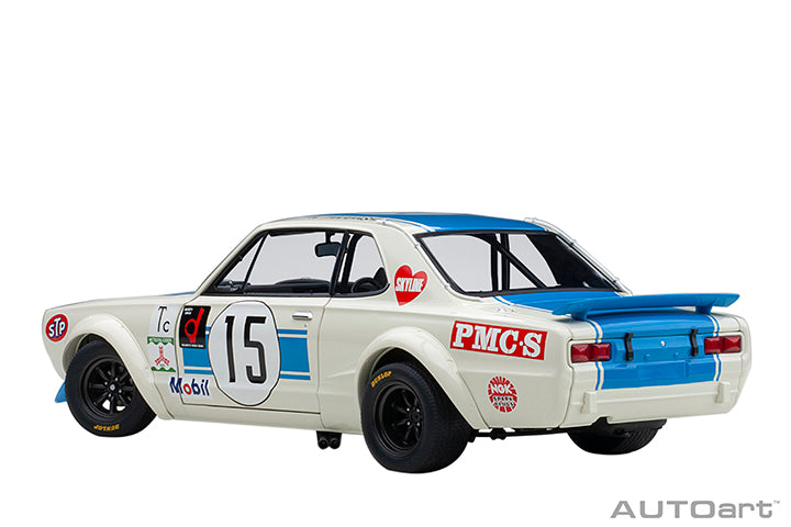 87276 NISSAN SKYLINE GT-R (KPGC-10) RACING 1972 K.TAKAHASHI #15 FUJI 300KM SPEED RACE