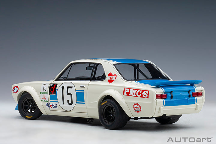 87276 NISSAN SKYLINE GT-R (KPGC-10) RACING 1972 K.TAKAHASHI #15 FUJI 300KM SPEED RACE