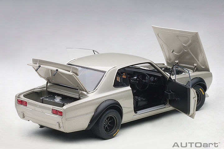 87277 NISSAN SKYLINE GT-R (KPGC-10) RACING 1972 (SILVER)